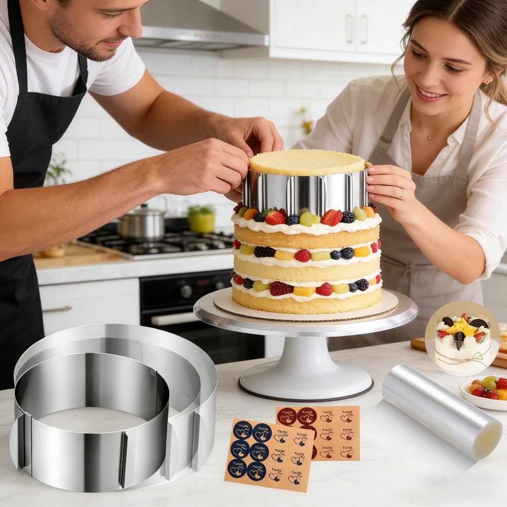 Ring Set Adjustable - 4pcs/ SET Adjustable Mousse Ring Cake