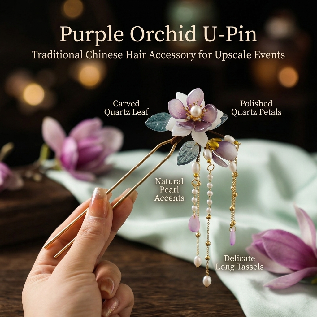 Hair Fork Stick - Alloy U Shaped Hair Pin With