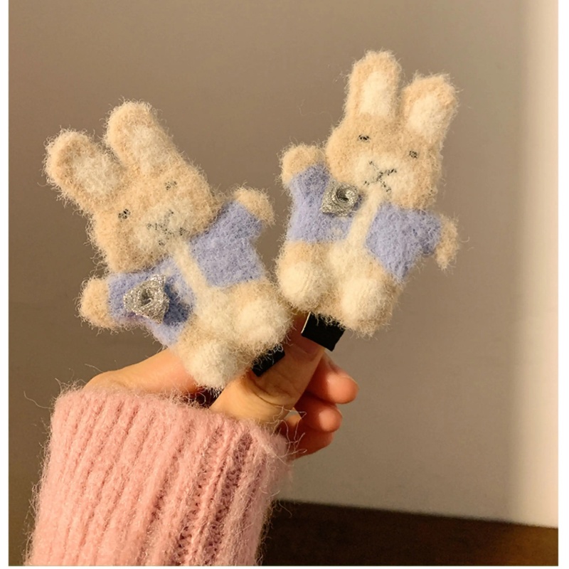 Women'S Accessories Flannels - Miffy plush hair clip kawaii girls