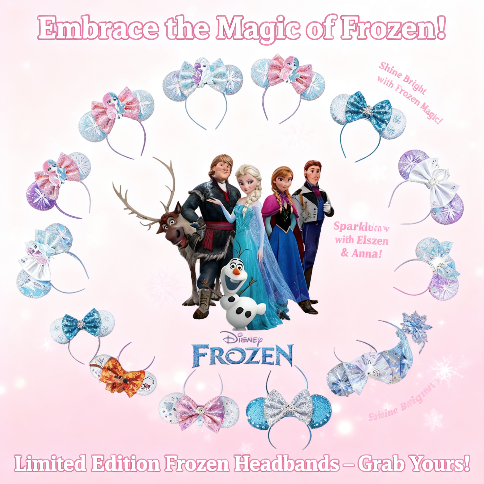 Women'S Accessories H&M - Disney Frozen Elsa Princess Anna Snowflake
