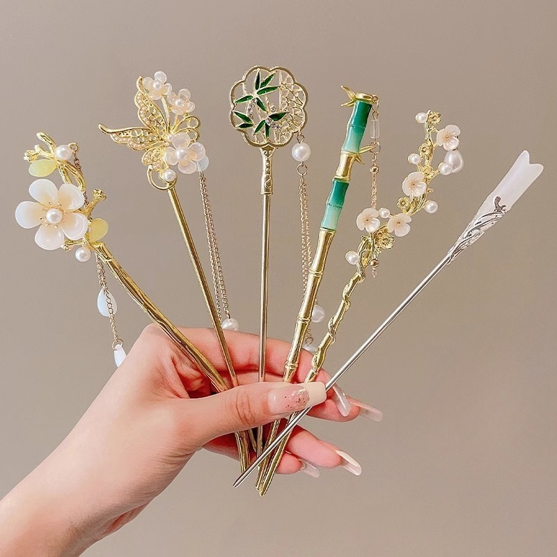 Metal Hairpins Elegant Tempera – обзор и цена Hair Fork Stick