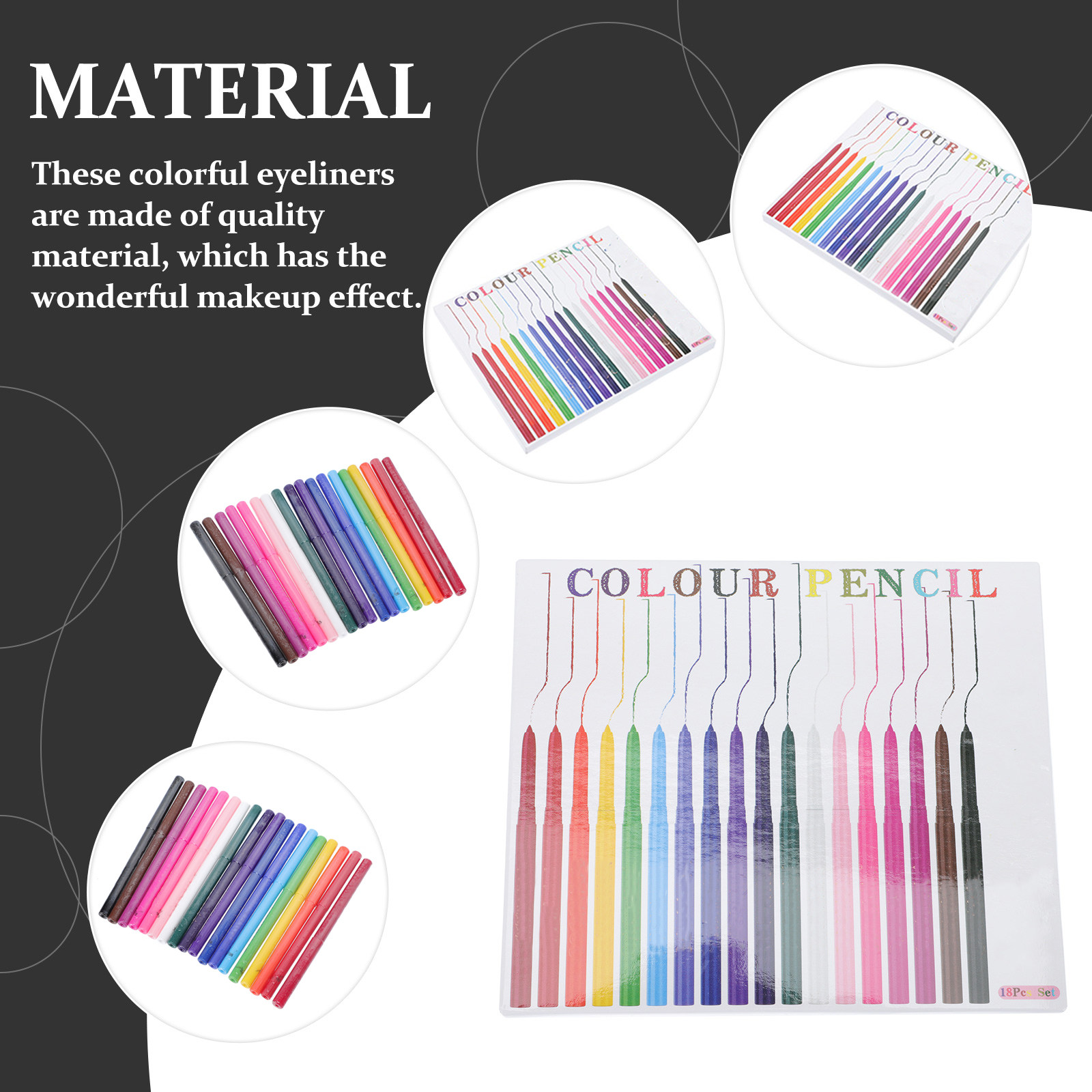 18Pcs Colorful Eyeliner Pencil – обзор и цена Women Accessories Drawing