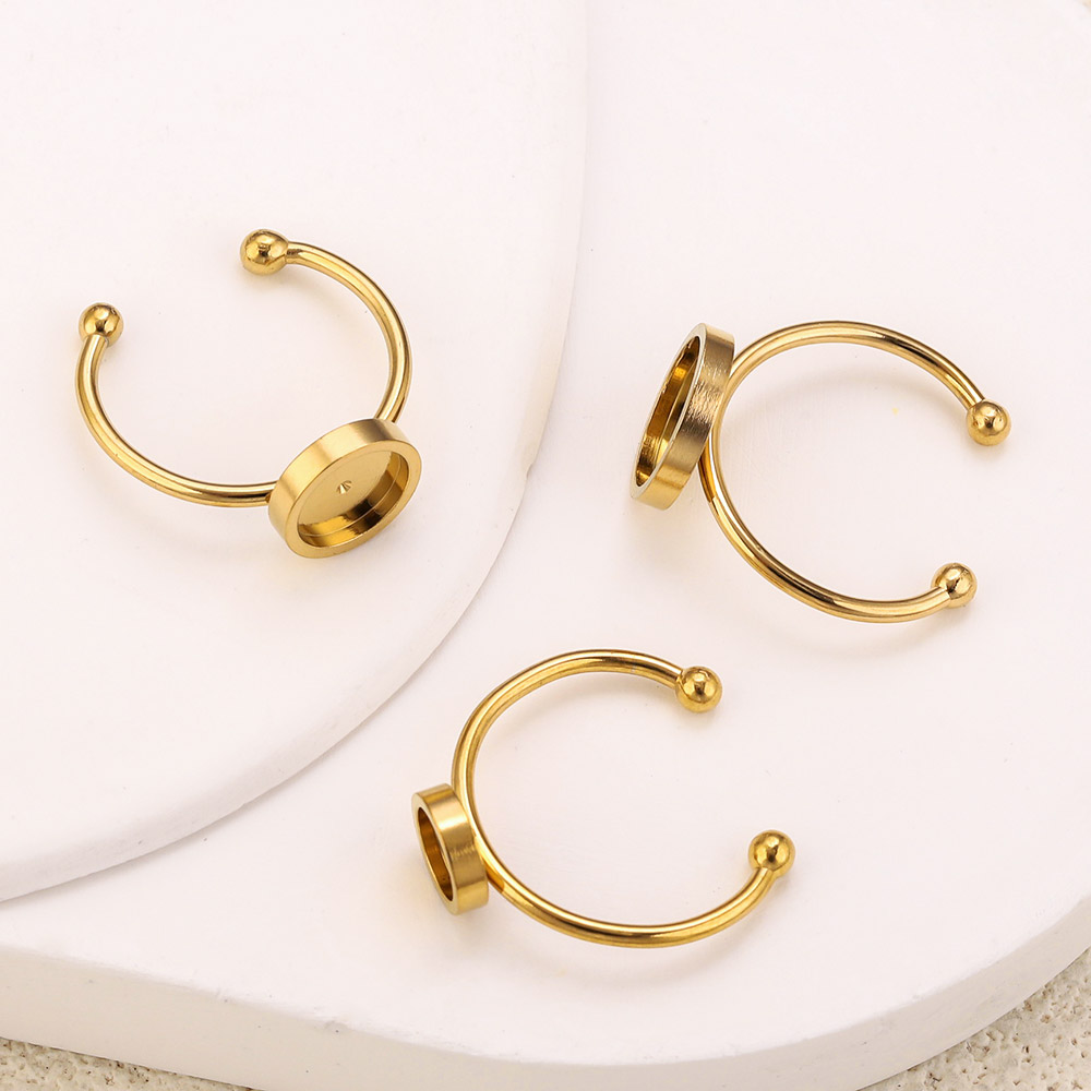10pcs Stainless Steel Round Ad – обзор и цена Ring Set Adjustable