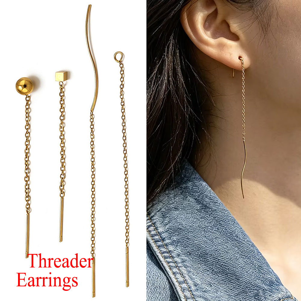 10pcs Stainless Steel Long Ear – обзор и цена Women Accessories Chain
