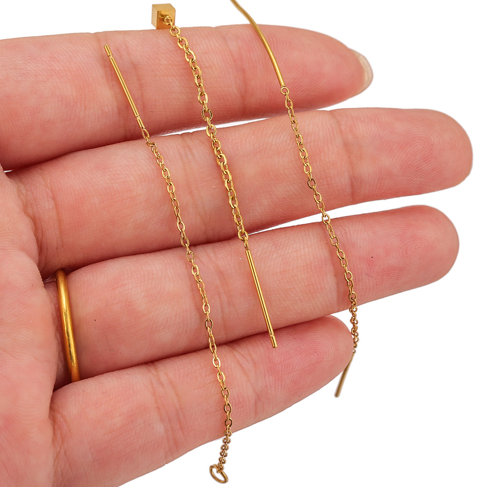 10pcs Stainless Steel Long Ear – обзор и цена Women Accessories Chain