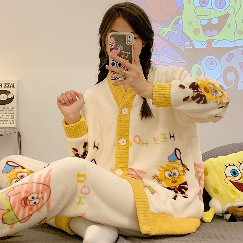 Anime SpongeBo Flannel Pajamas – обзор и цена Women'S Accessories Flannels