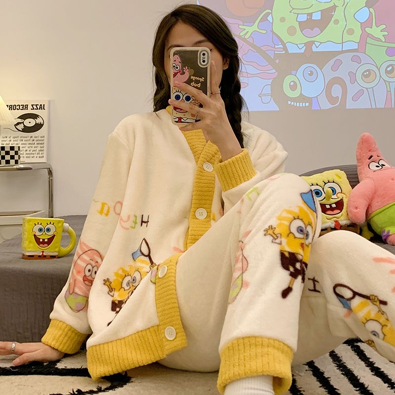 Anime SpongeBo Flannel Pajamas – обзор и цена Women'S Accessories Flannels