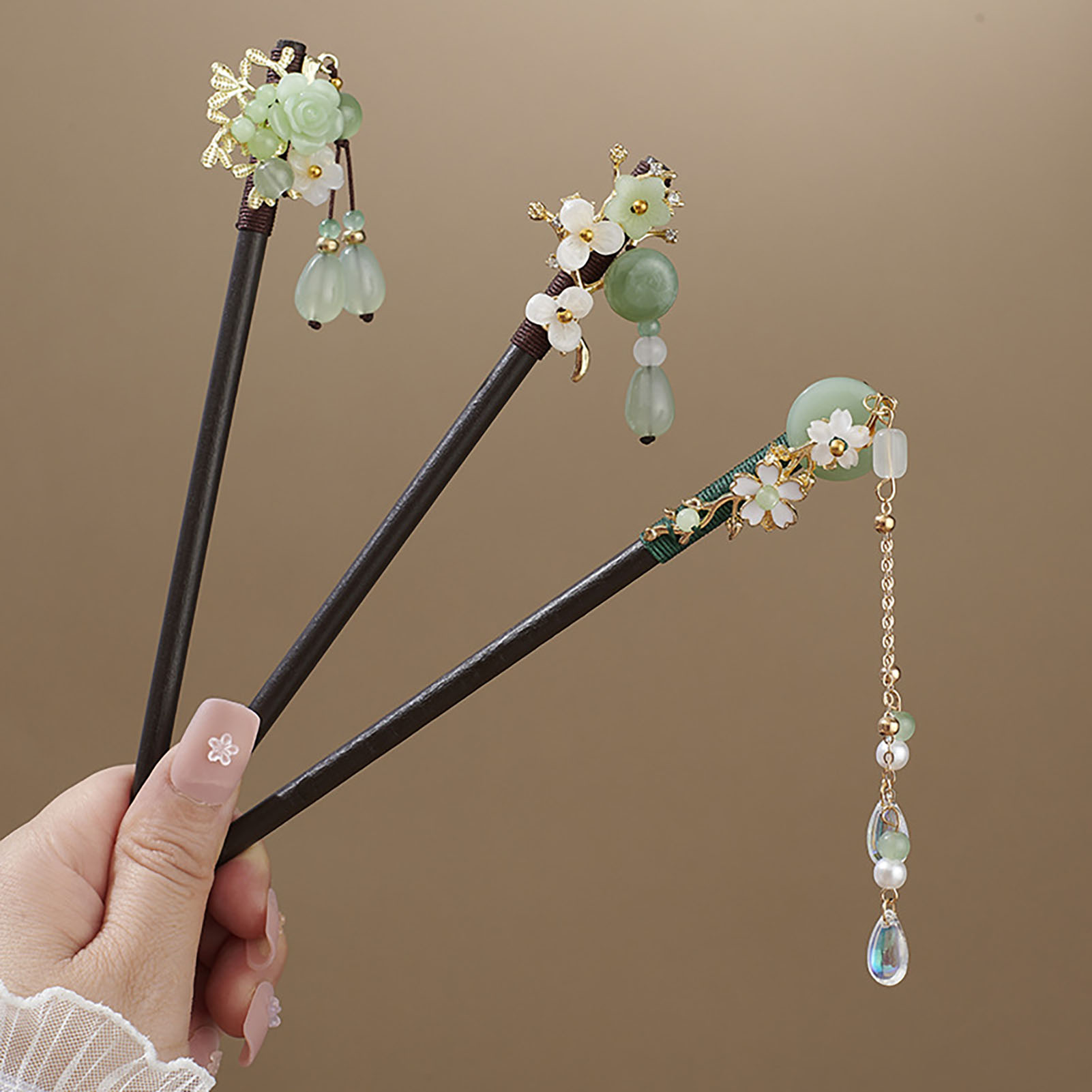 Chinese Style Flower Tassel Ha – обзор и цена Hair Fork Stick