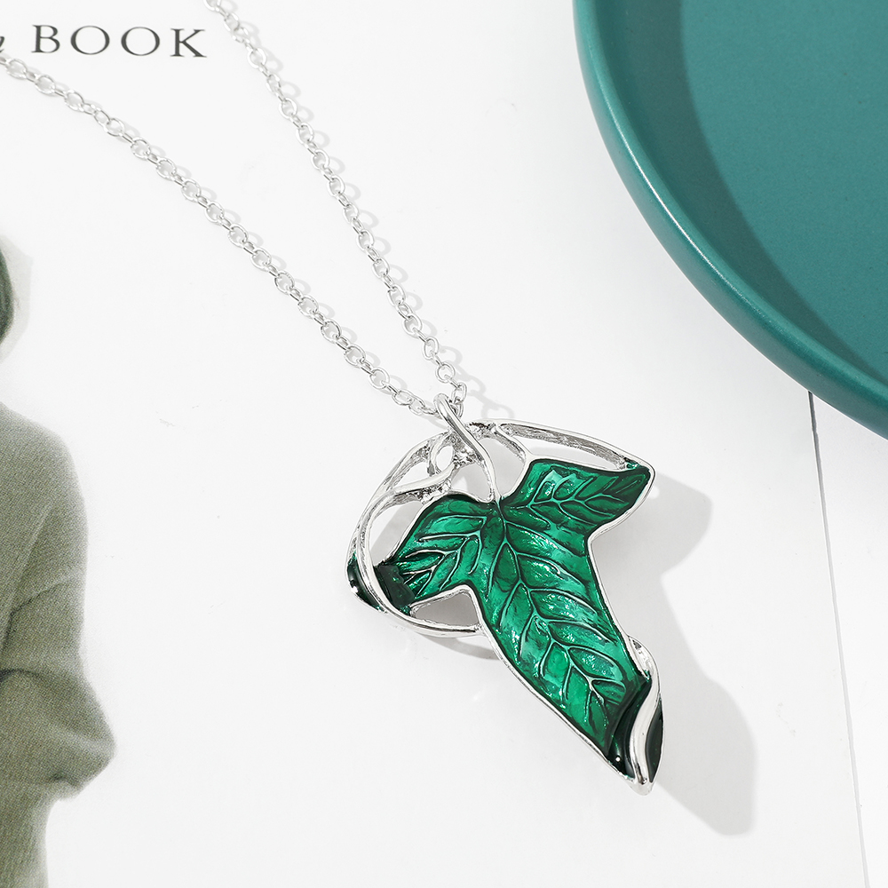 Vintage Green Leaf Pendant Nec – обзор и цена Women Accessories Chain
