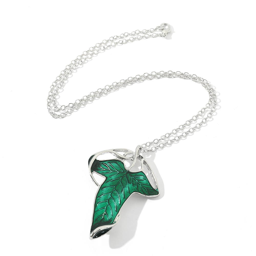 Vintage Green Leaf Pendant Nec – обзор и цена Women Accessories Chain