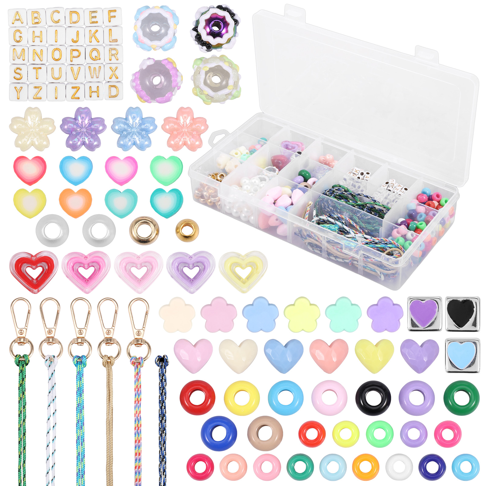 421PCS Beaded Keychain Making  – обзор и цена Women Accessories Chain