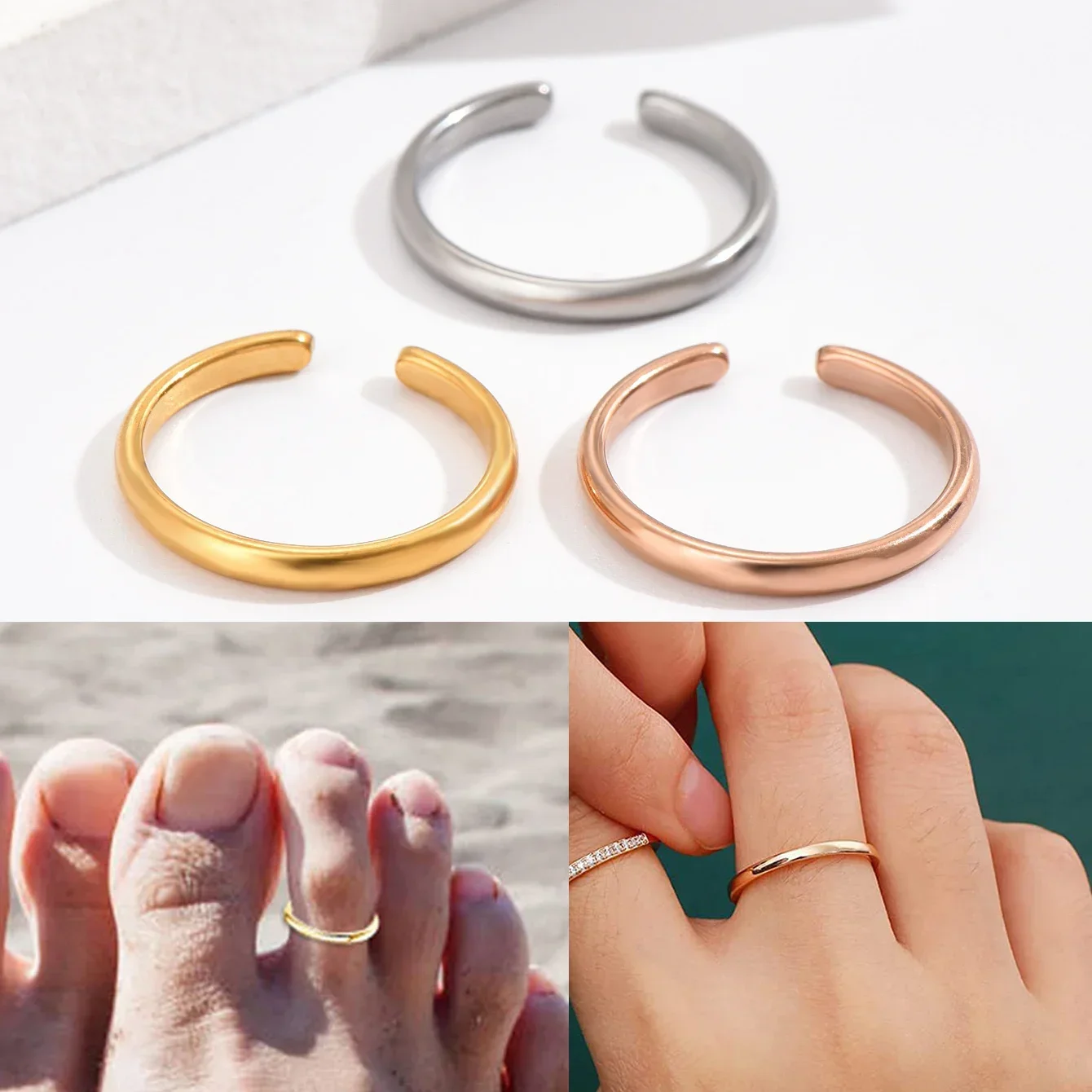 1PC Toe Rings for Women Adjust – обзор и цена Ring Set Adjustable