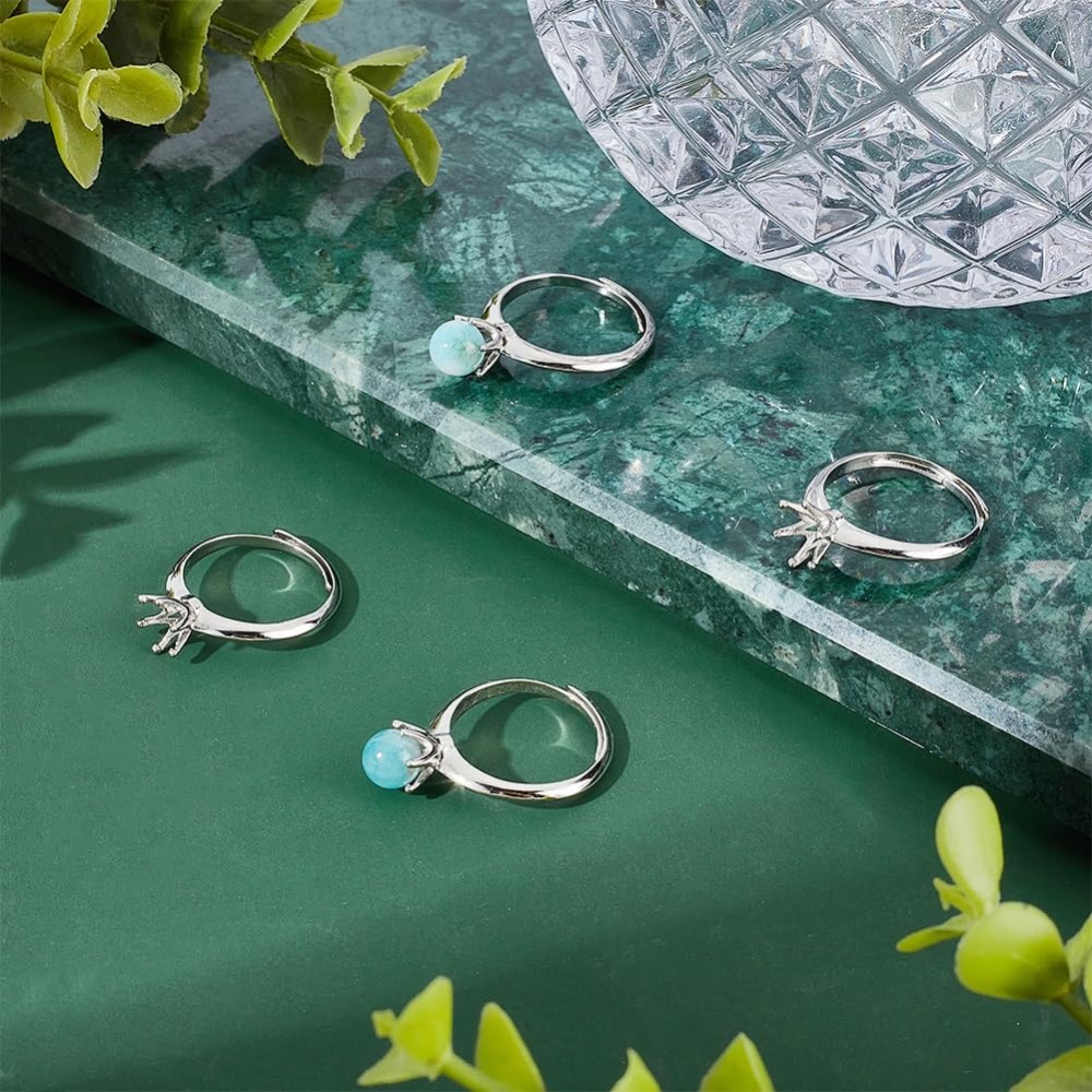 6 Pcs Brass Ring Bases Adjusta – обзор и цена Ring Set Adjustable