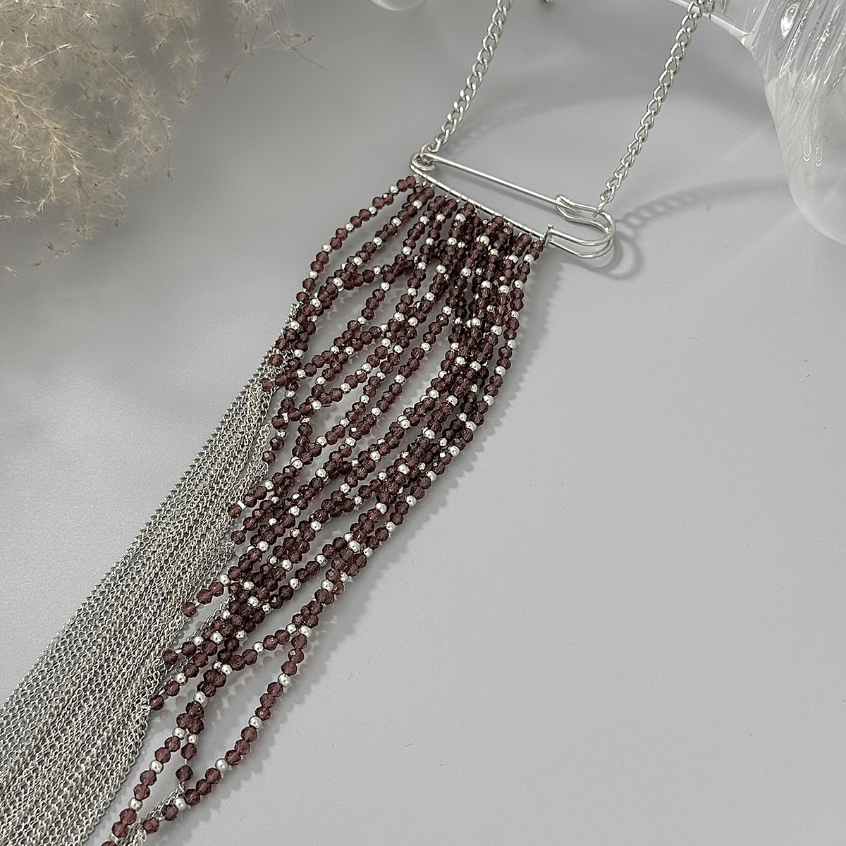 Silver Color Tassel Chain Broo – обзор и цена Women Accessories Chain