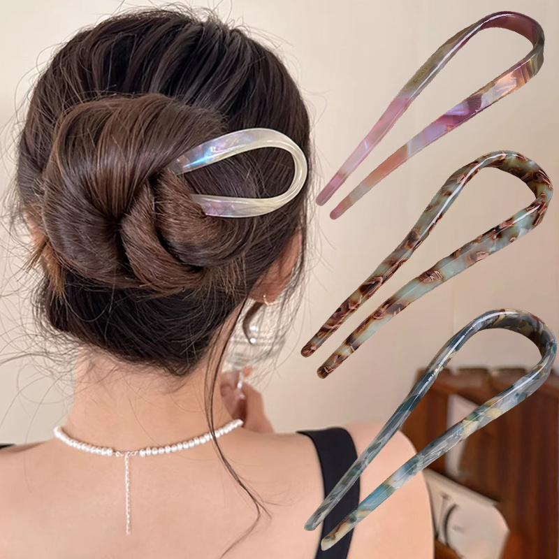 U-Shaped Hair Sticks Acetate A – обзор и цена Women'S Accessories H&M