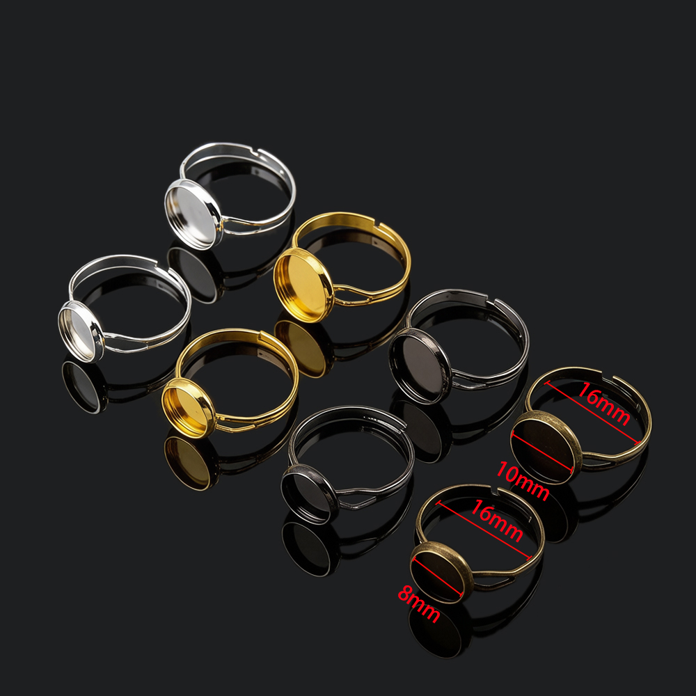 10pcs/lot Adjustable Blank Rin – обзор и цена Ring Set Adjustable