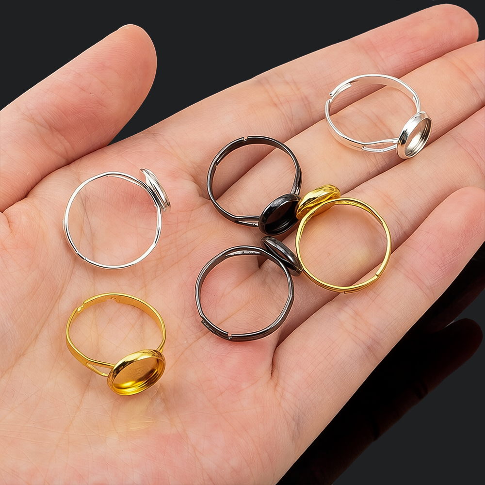 10pcs/lot Adjustable Blank Rin – обзор и цена Ring Set Adjustable