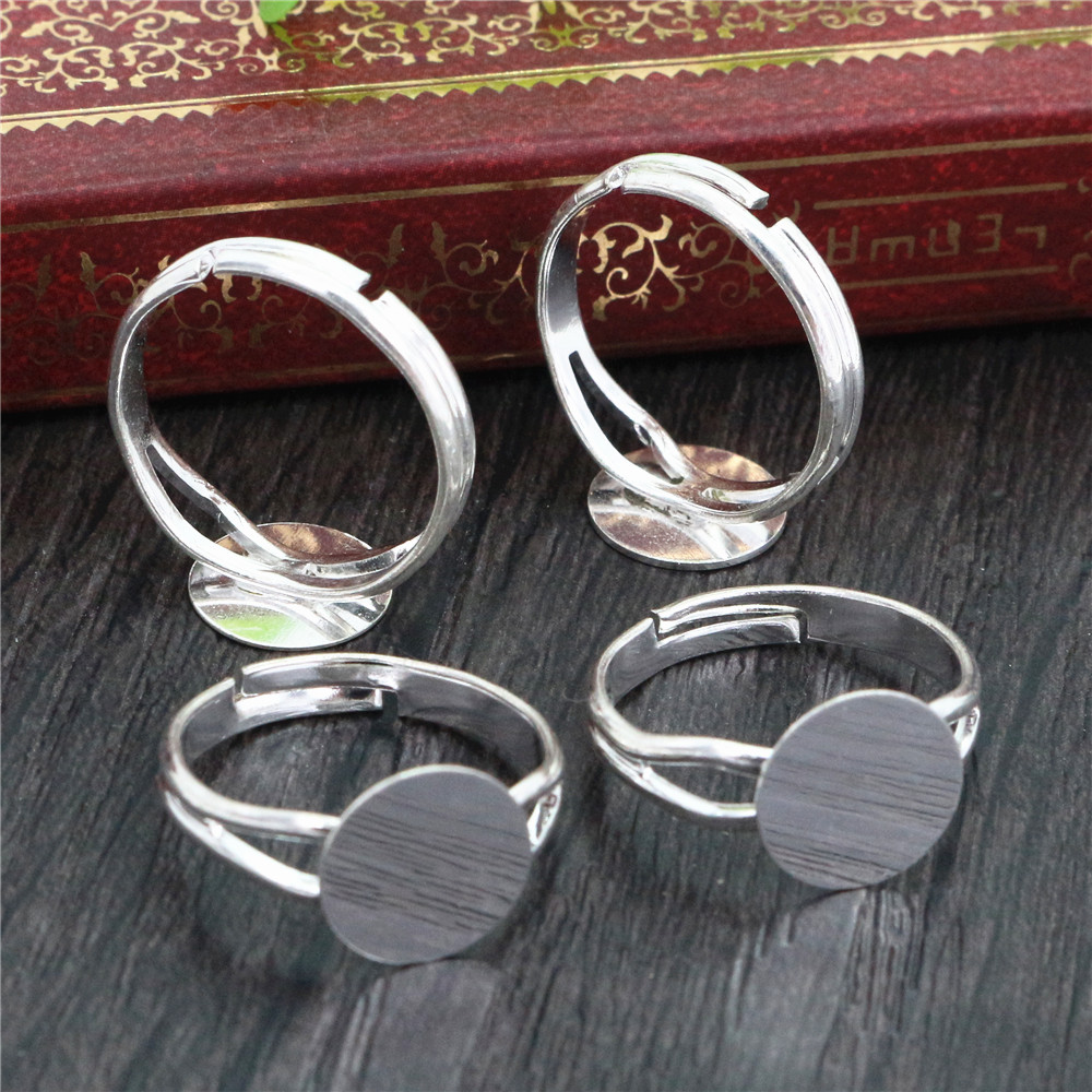 6/8/10/12mm 10pcs Silver Plate – обзор и цена Ring Set Adjustable